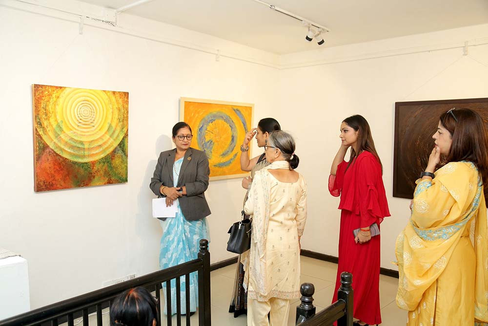 NWC member Khatiwada inaugurates exhibition of paintings by woman artist Jalan